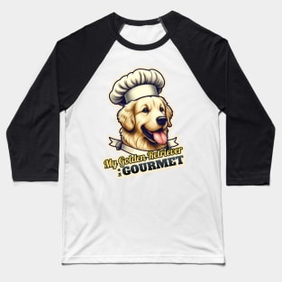 Golden Retriever Chef 3 Baseball T-Shirt